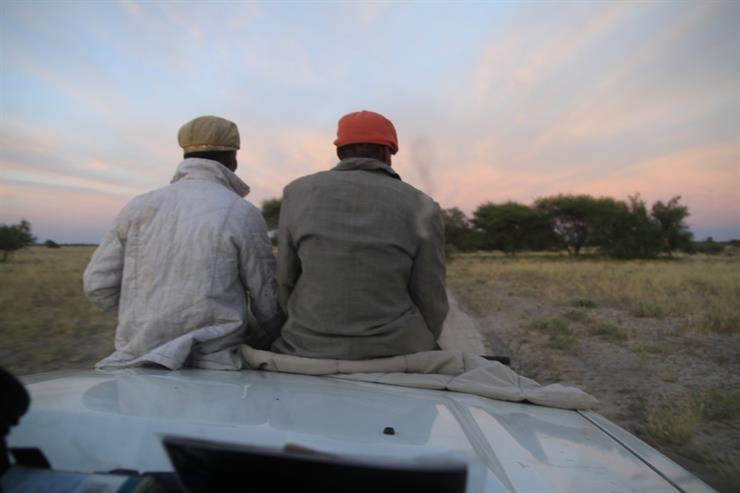 Trackers on the front of the car